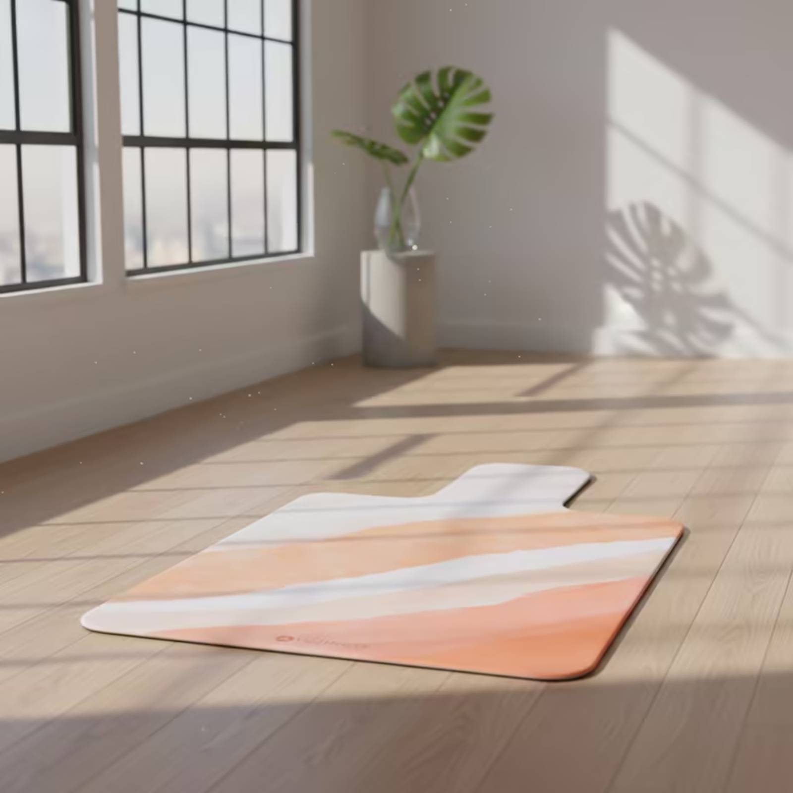 Pilates & Yoga Elastic Band - Exercise Mat Suede Pilates Mat Non