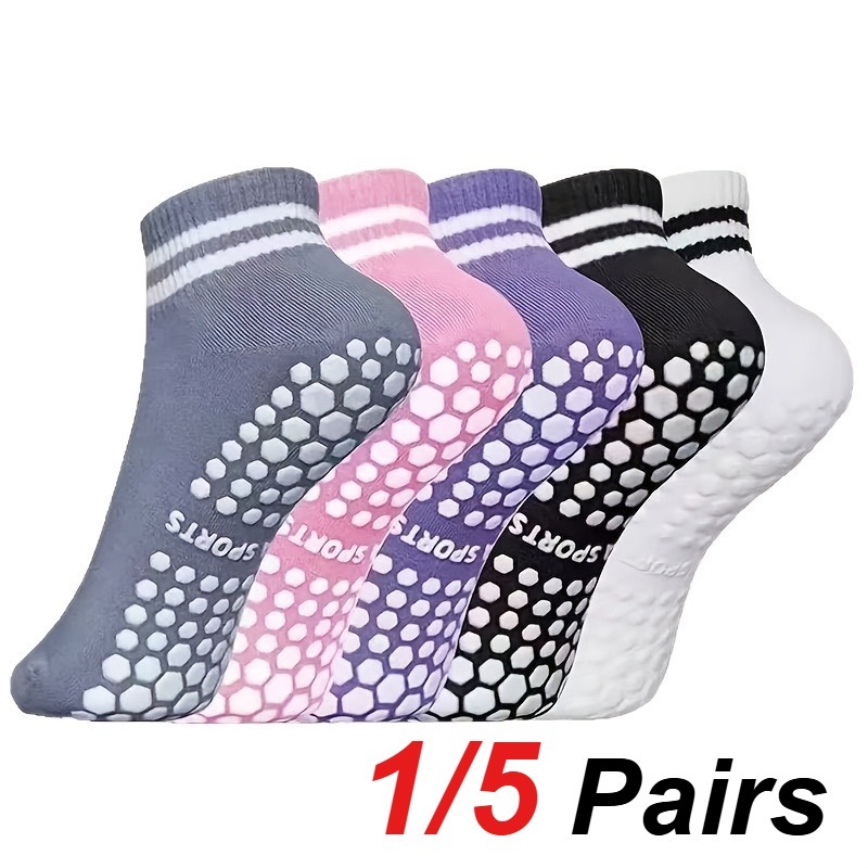 Pilates & Yoga Elastic Band - 1/5 Pair Women's Silicone Anti Slip
