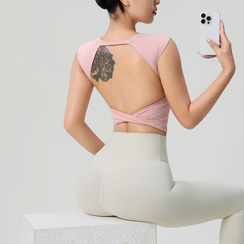 Women's Backless Fitness Cloth - Pilates Yoga Wear ulasan dan harga