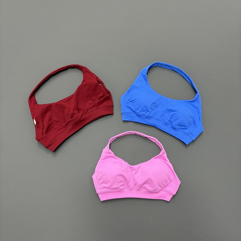 HISTELLO Seamless Halter Neck  - Pilates Yoga Wrap Top ulasan dan harga