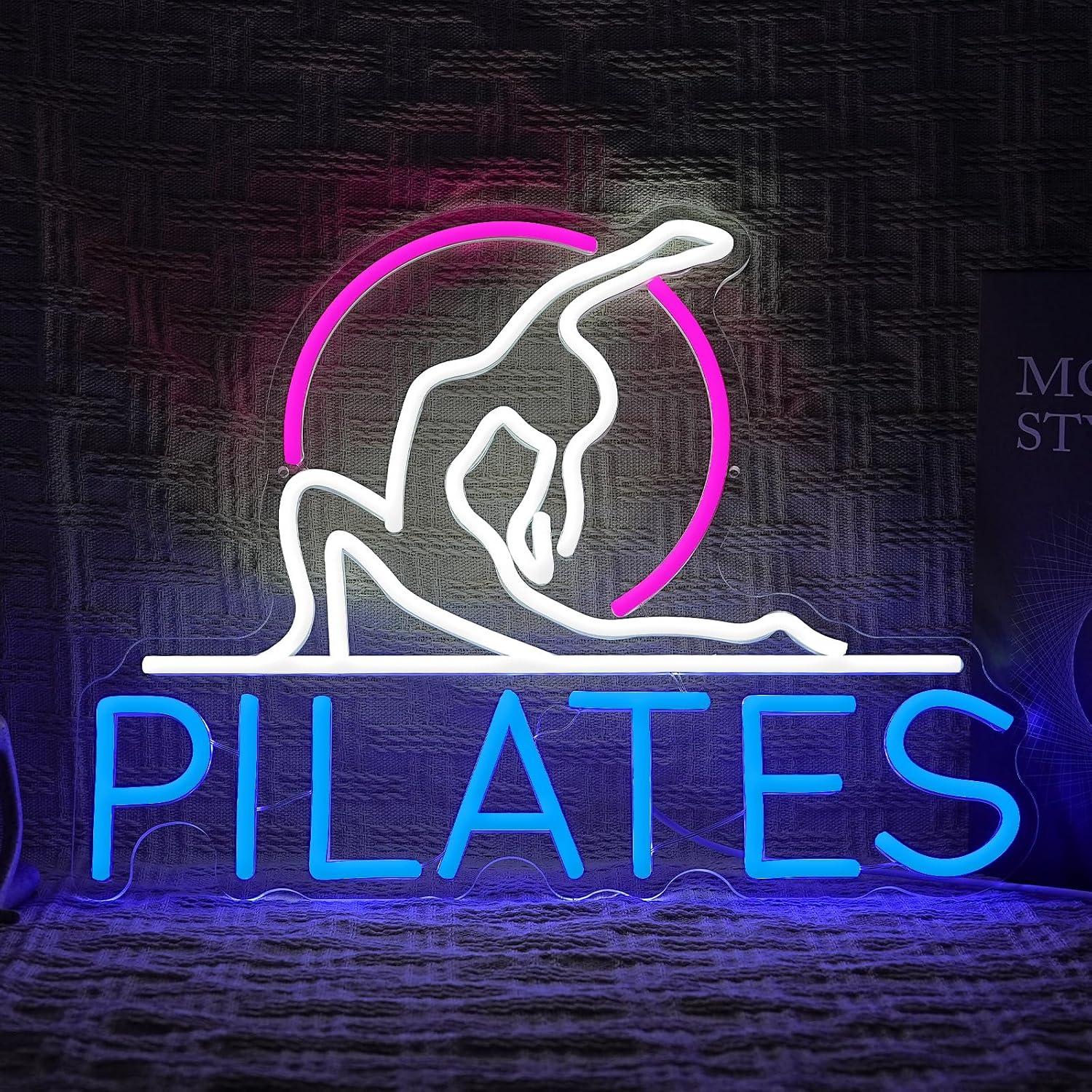 Yoga Pilates Neon Sign Dimmabl - Pilates Yoga Room ulasan dan harga