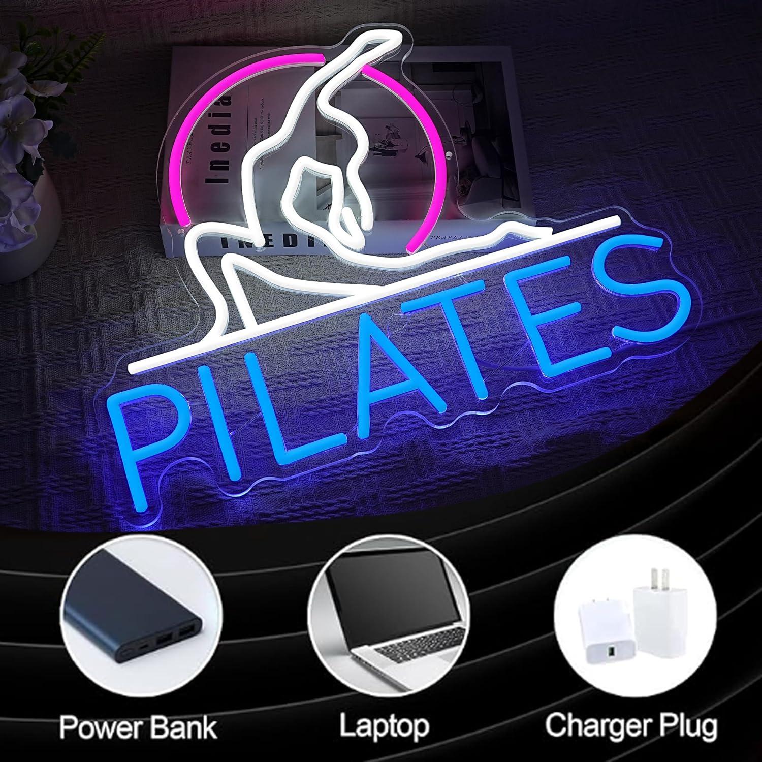 Yoga Pilates Neon Sign Dimmabl - Pilates Yoga Room ulasan dan harga