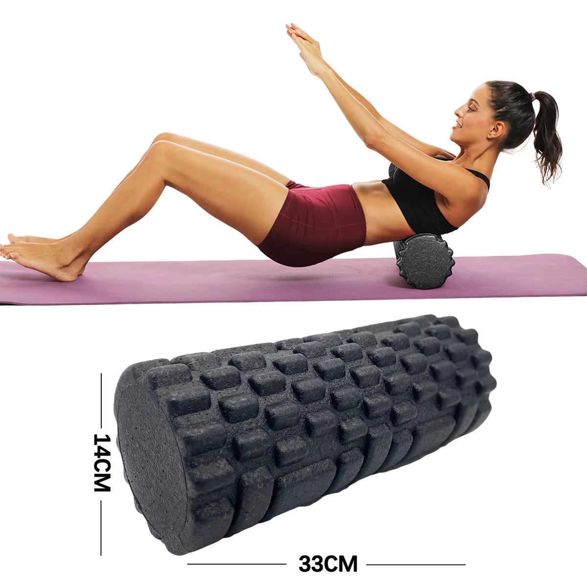 30/33cm Fitness Foam Roller Yo - Pilates Yoga Body ulasan dan harga