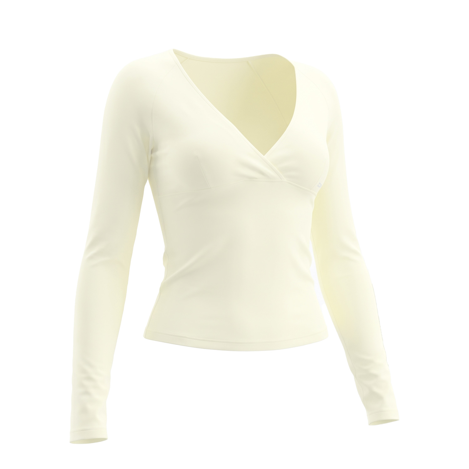 Nude-skin-friendly V-neck spor - Pilates Yoga Wrap Top ulasan dan harga