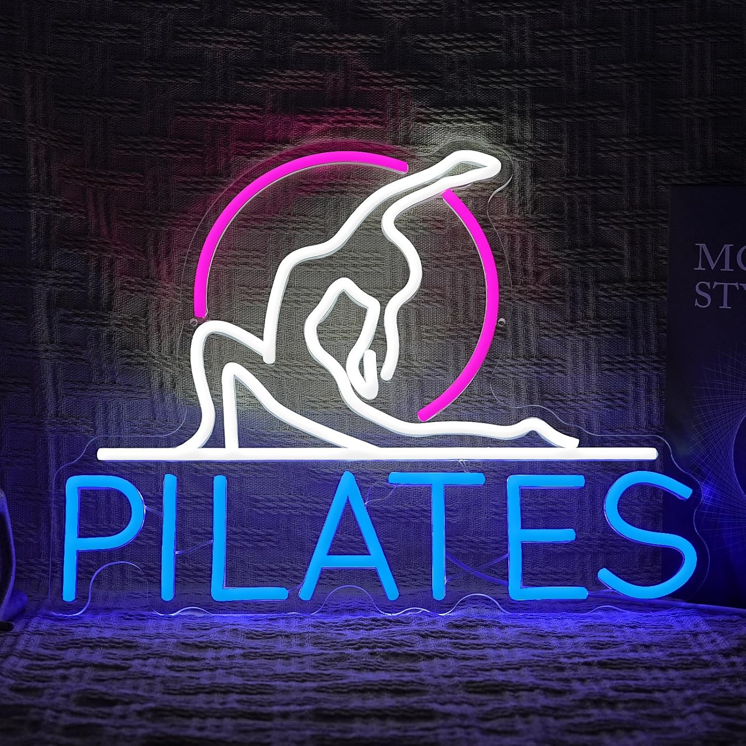 Pilates Neon Sign Yoga Studio  - Pilates Yoga Room ulasan dan harga