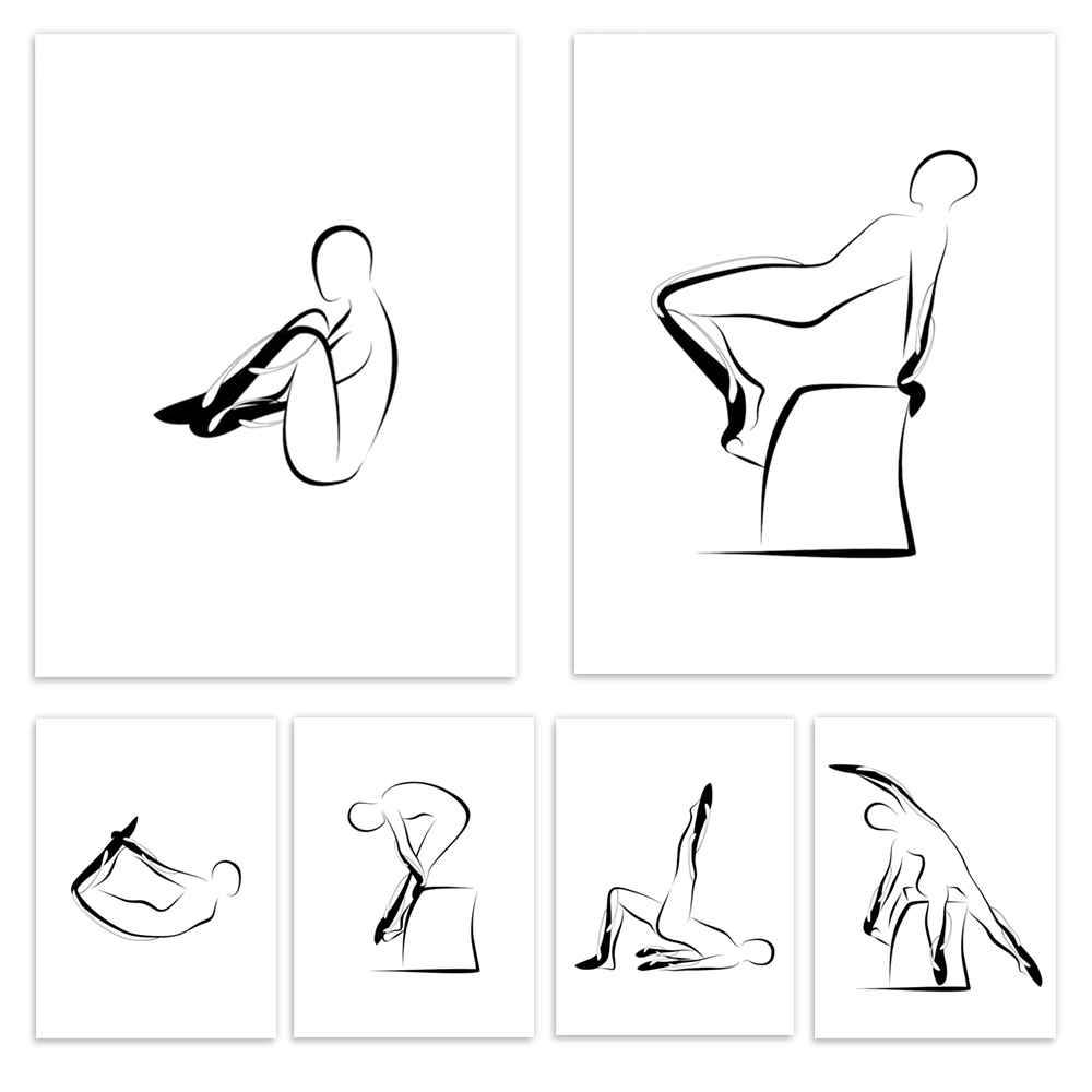 Pilates posters, Pilates push- - Pilates Yoga Room ulasan dan harga