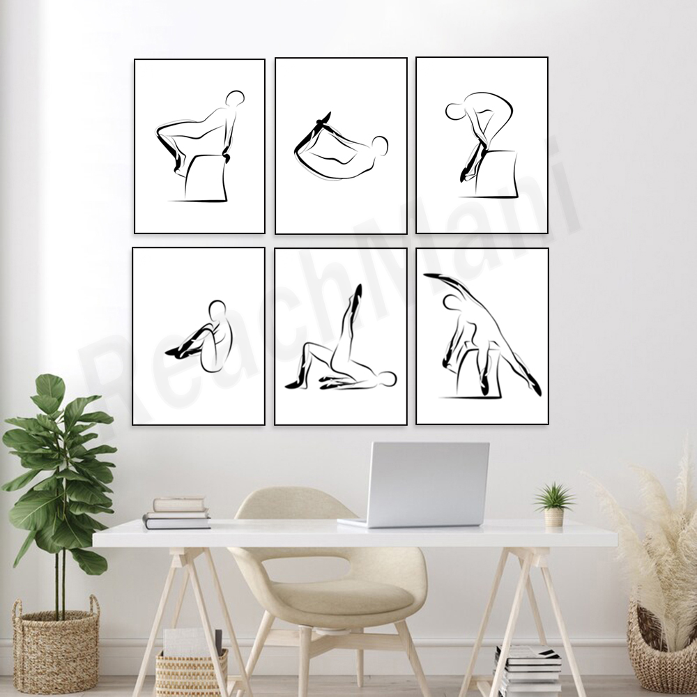 Pilates posters, Pilates push- - Pilates Yoga Room ulasan dan harga