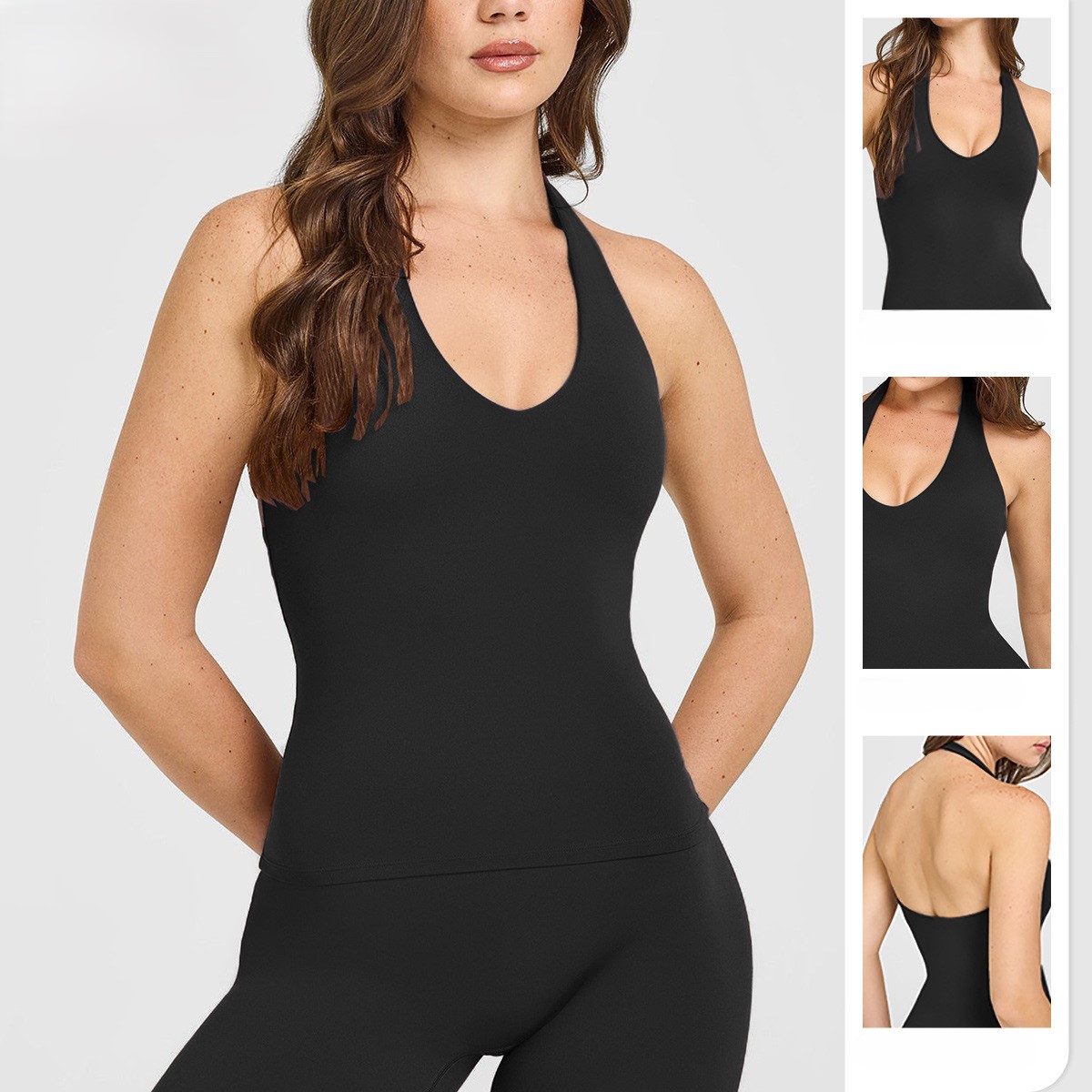 Naked Feel Halter Neck Yoga Sp - Pilates Yoga Wrap Top ulasan dan harga