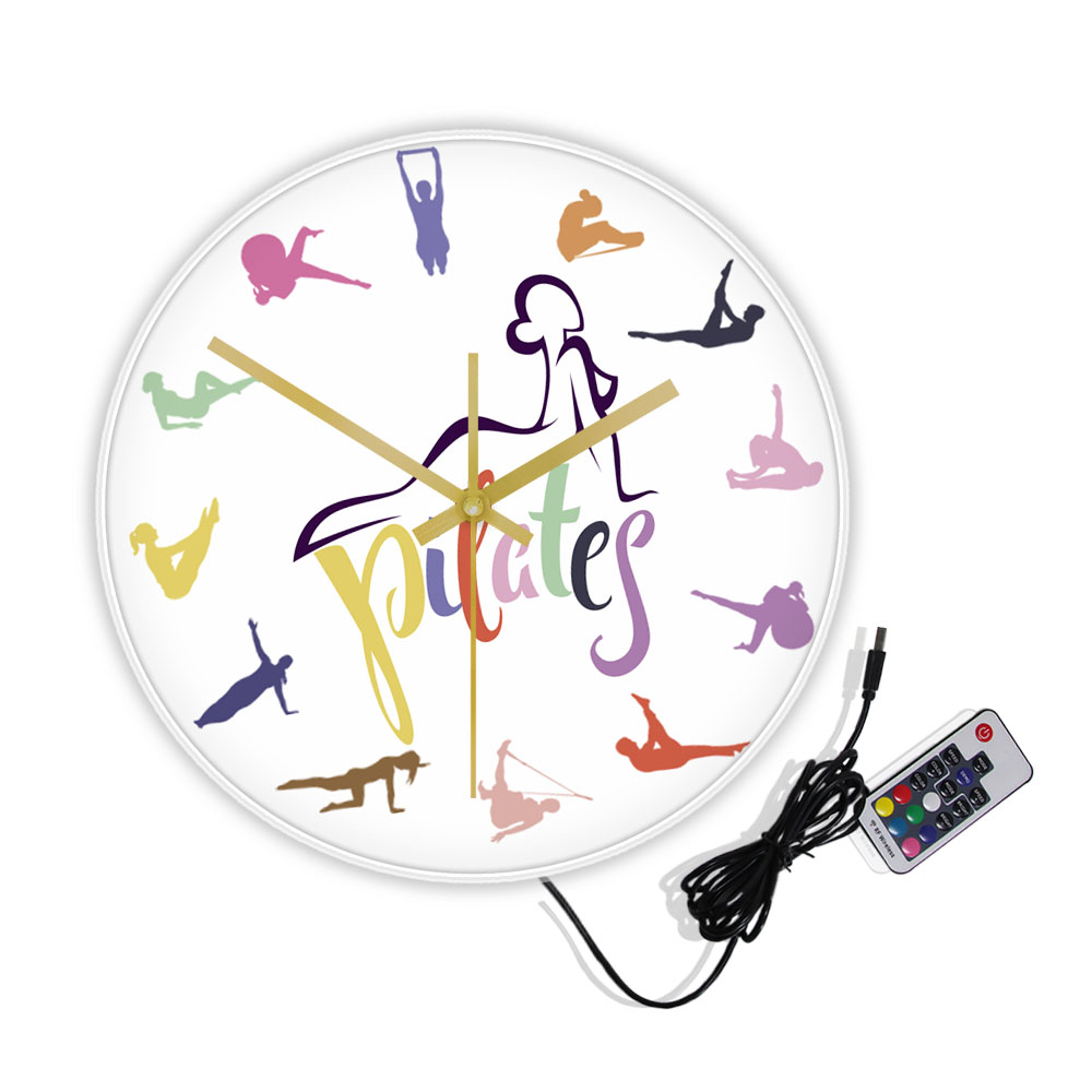 Pilates Pose Colorful Print Wa - Pilates Yoga Room ulasan dan harga
