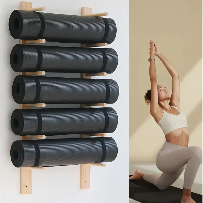 Solid Wood Yoga Mat Storage Or - Pilates Yoga Room ulasan dan harga