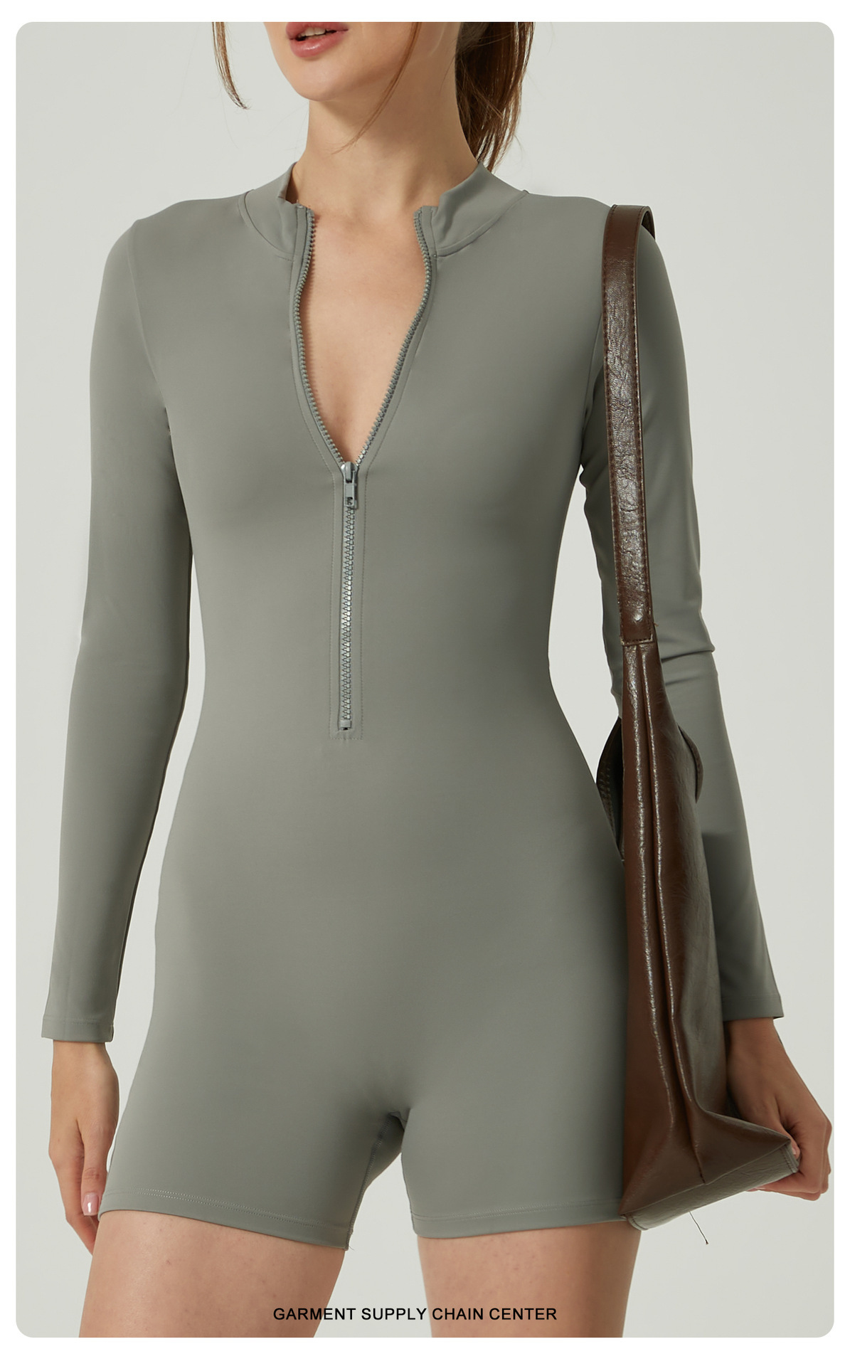 Long Sleeve Zipper Short Worko - Pilates Yoga One ulasan dan harga