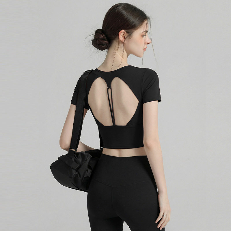Women's Pilates Training Fitne - Pilates Yoga Wrap Top ulasan dan harga
