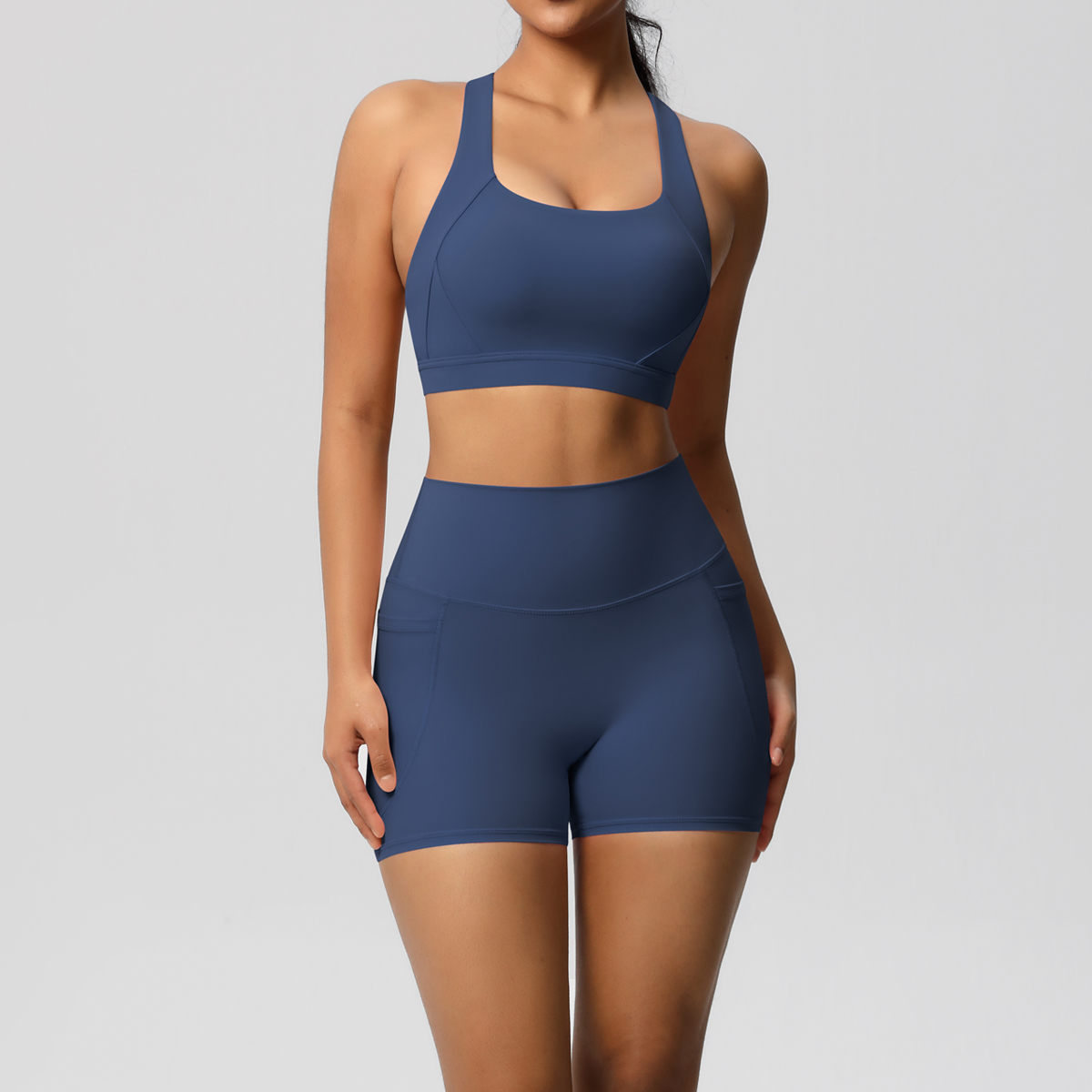2PCS Sportswear With Pocketed  - Pilates Yoga Wear ulasan dan harga