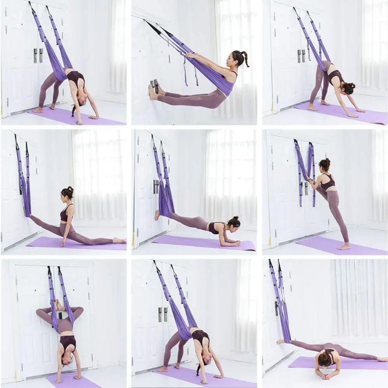 Adjustable Aerial Yoga Hammock - Pilates Yoga Body ulasan dan harga
