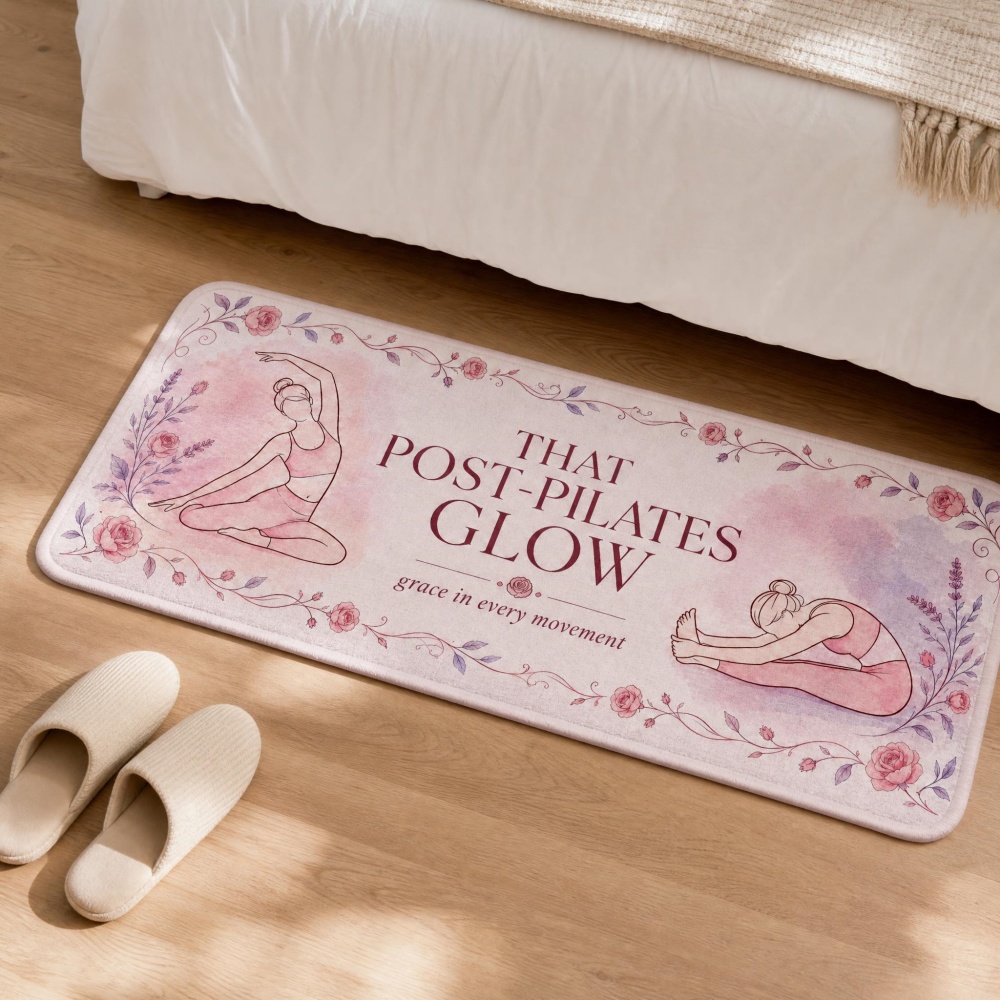 Soft Flannel Floral Yoga Figur - Pilates Yoga Room ulasan dan harga