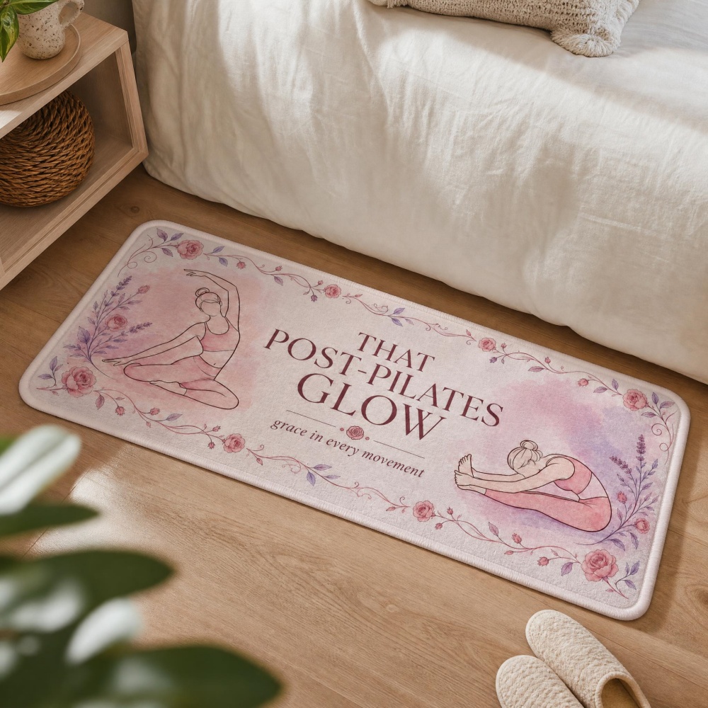Soft Flannel Floral Yoga Figur - Pilates Yoga Room ulasan dan harga