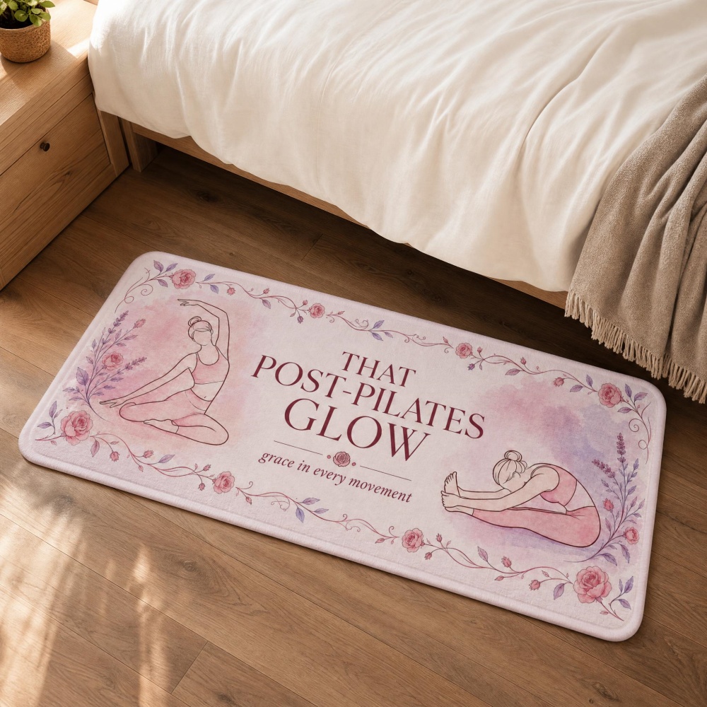 Soft Flannel Floral Yoga Figur - Pilates Yoga Room ulasan dan harga