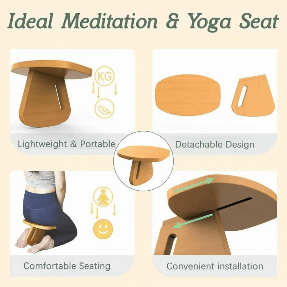 Prayer Chair Solid Wood Wooden - Pilates Chair Wunda ulasan dan harga