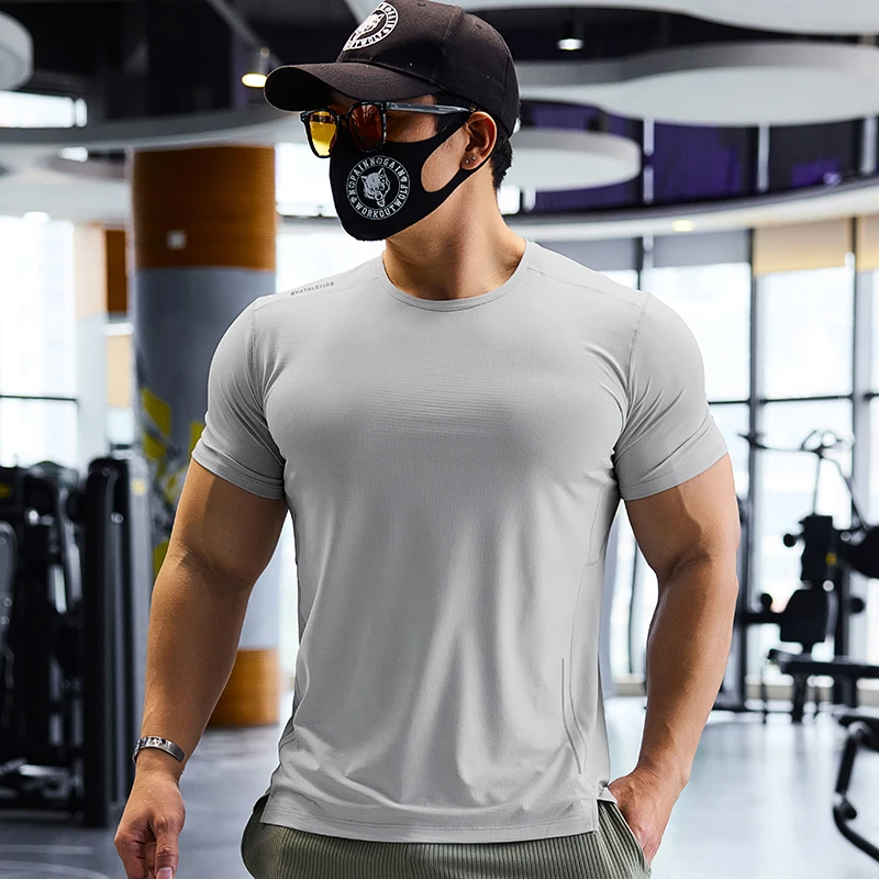 Men Sports T-shirt Dry Fit Sho - Pilates Yoga Wear ulasan dan harga